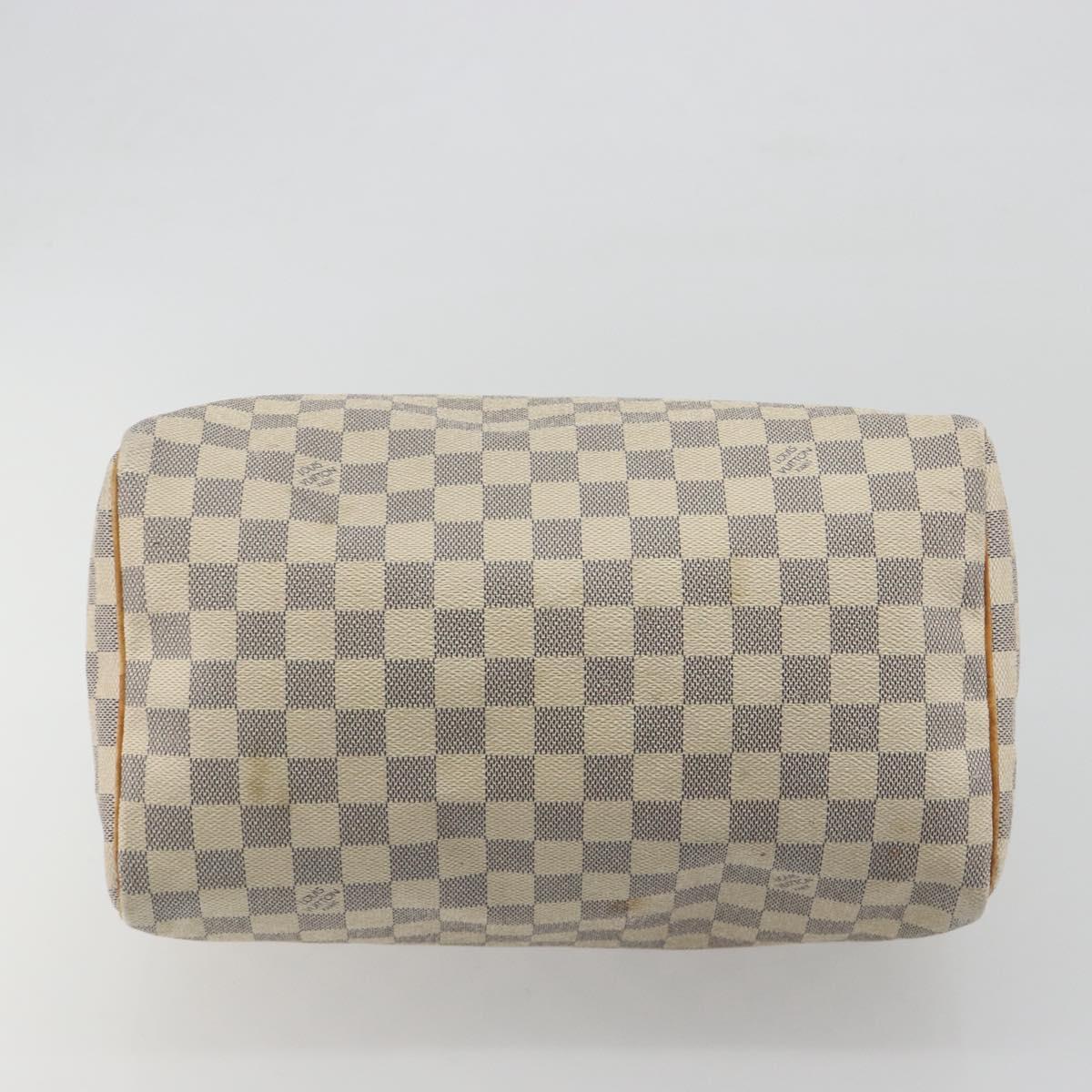 LOUIS VUITTON Damier Azur Speedy 30 Hand Bag N41533 LV Auth 194067