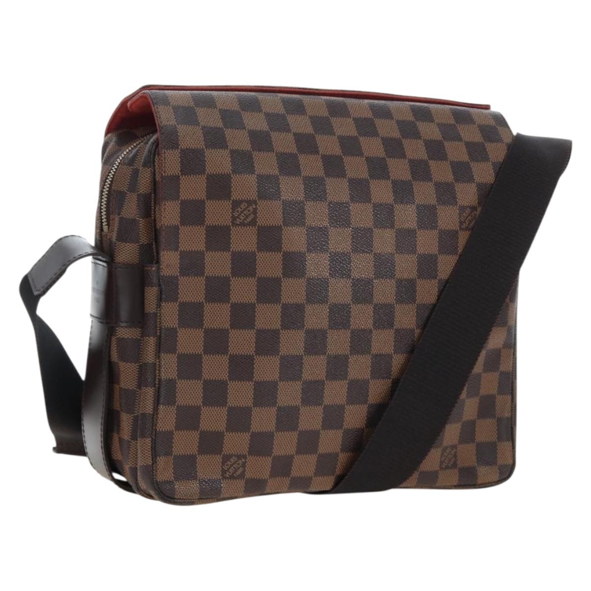 LOUIS VUITTON Damier Ebene Naviglio Shoulder Bag N45255 LV Auth 194075V