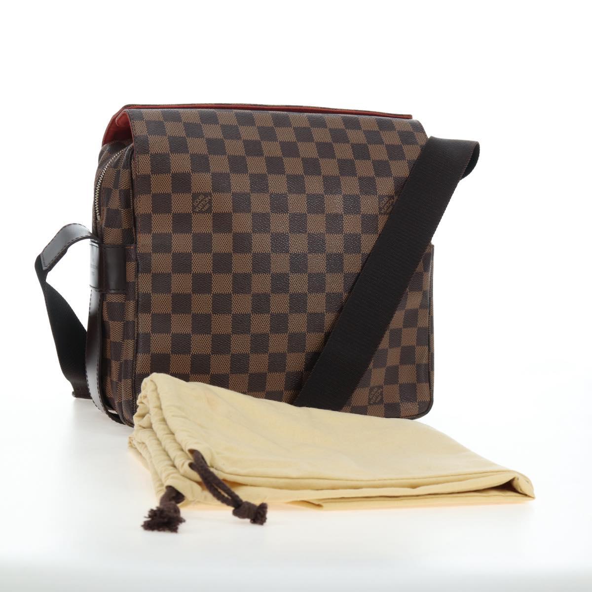 LOUIS VUITTON Damier Ebene Naviglio Shoulder Bag N45255 LV Auth 194075V