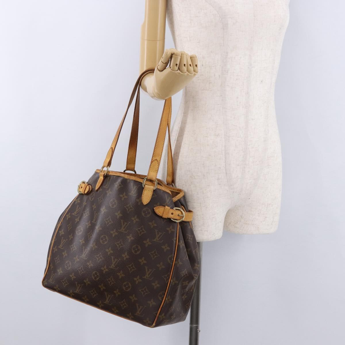 LOUIS VUITTON Monogram Batignolles Vertical Tote Bag M51153 LV Auth 194089