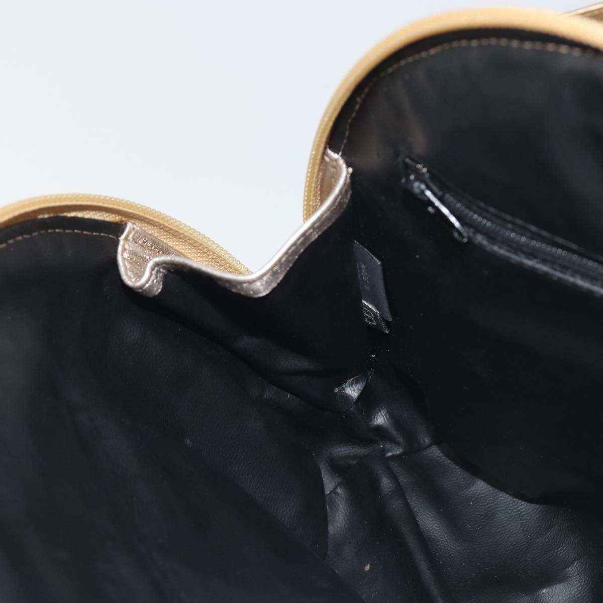 BALLY Backpack Leather Gold Auth 194106