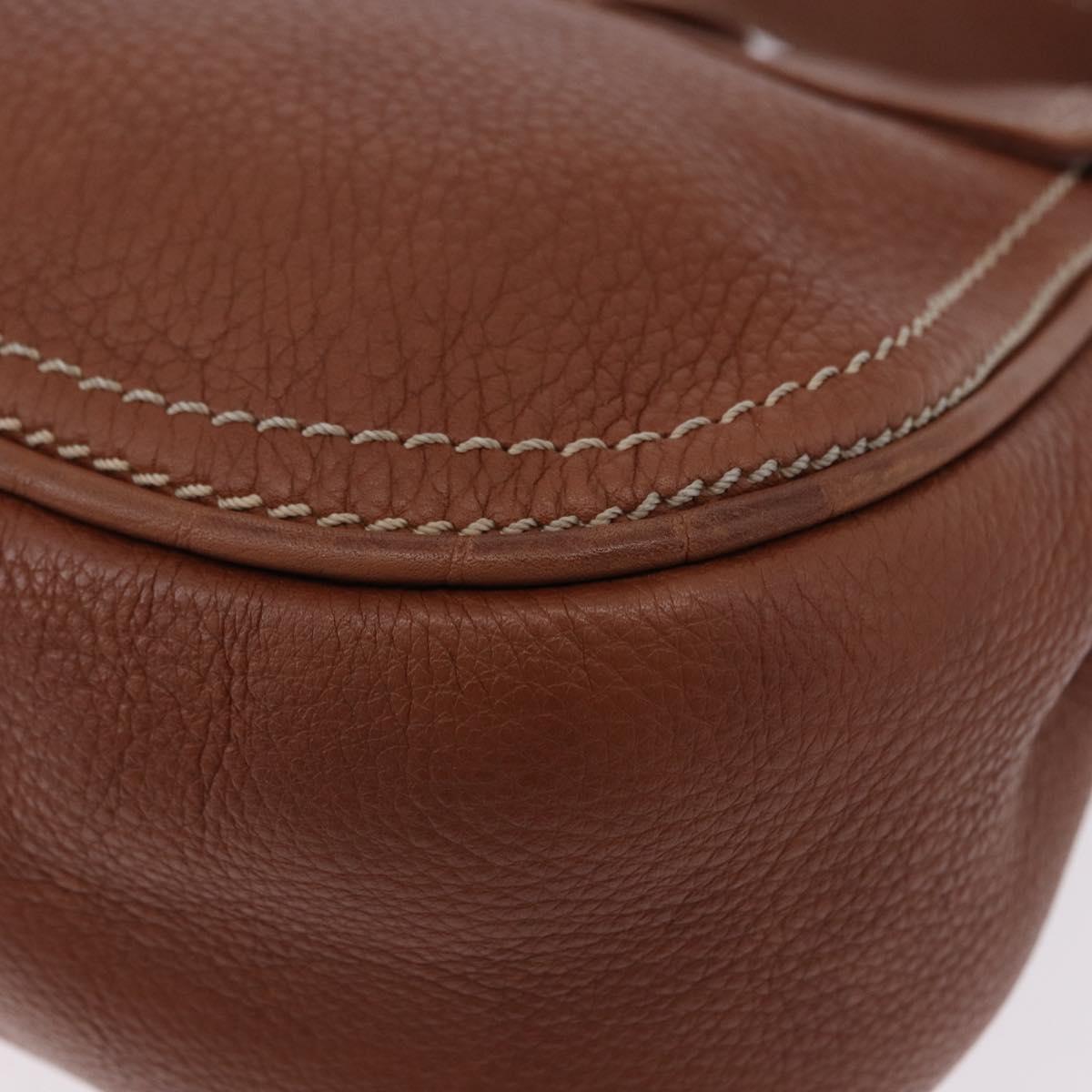 CELINE Hand Bag Leather Brown Auth 194115V