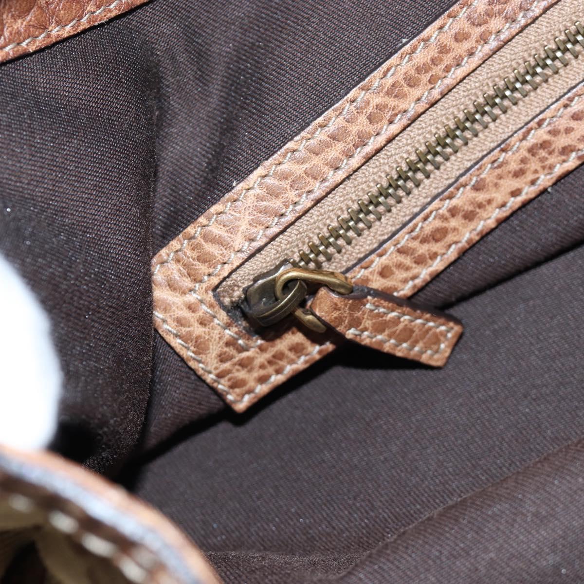 GUCCI GG Canvas Horsebit Tote Bag Beige Gold 223958 Auth 194118V