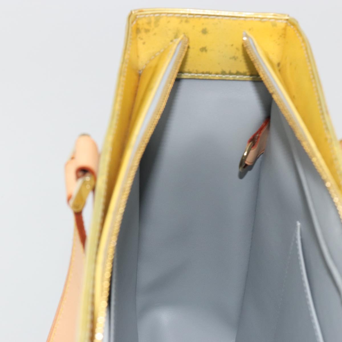 LOUIS VUITTON Monogram Vernis Columbus Tote Bag Gris M91028 LV Auth 194122