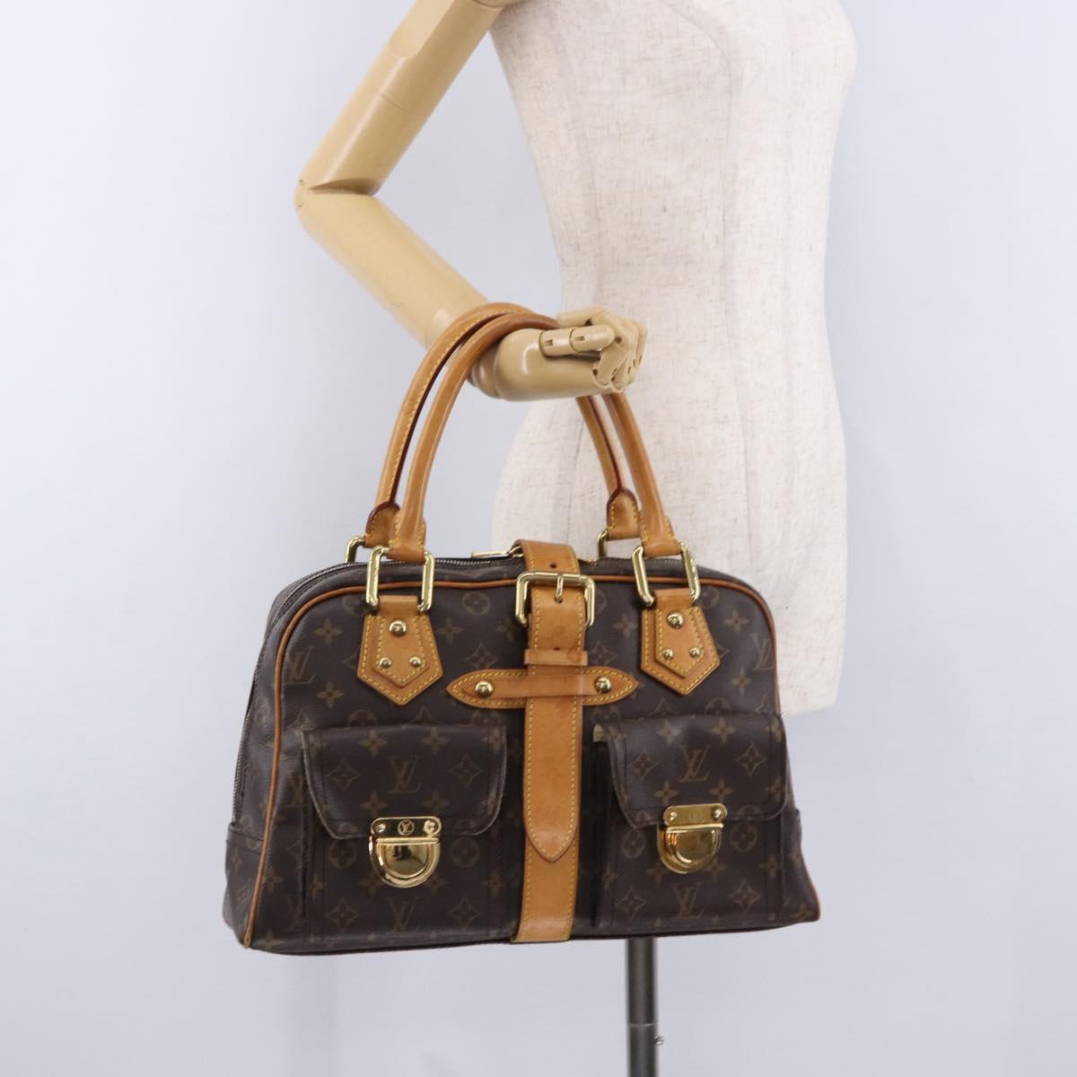 LOUIS VUITTON Monogram Manhattan GM Hand Bag M40025 LV Auth 194123