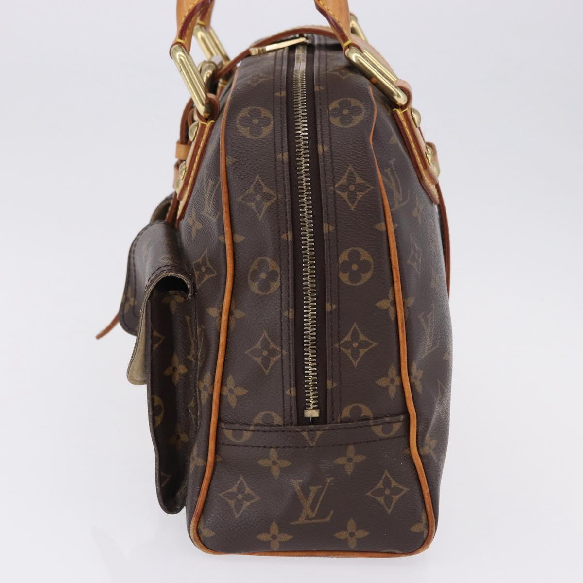 LOUIS VUITTON Monogram Manhattan GM Hand Bag M40025 LV Auth 194123