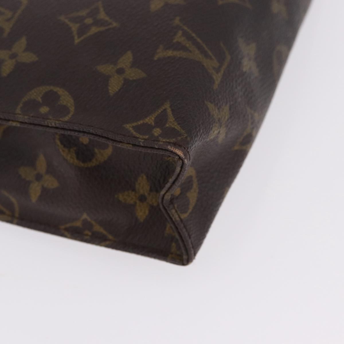 LOUIS VUITTON Monogram Poche Toilette 26 Pouch M47542 LV Auth 194124