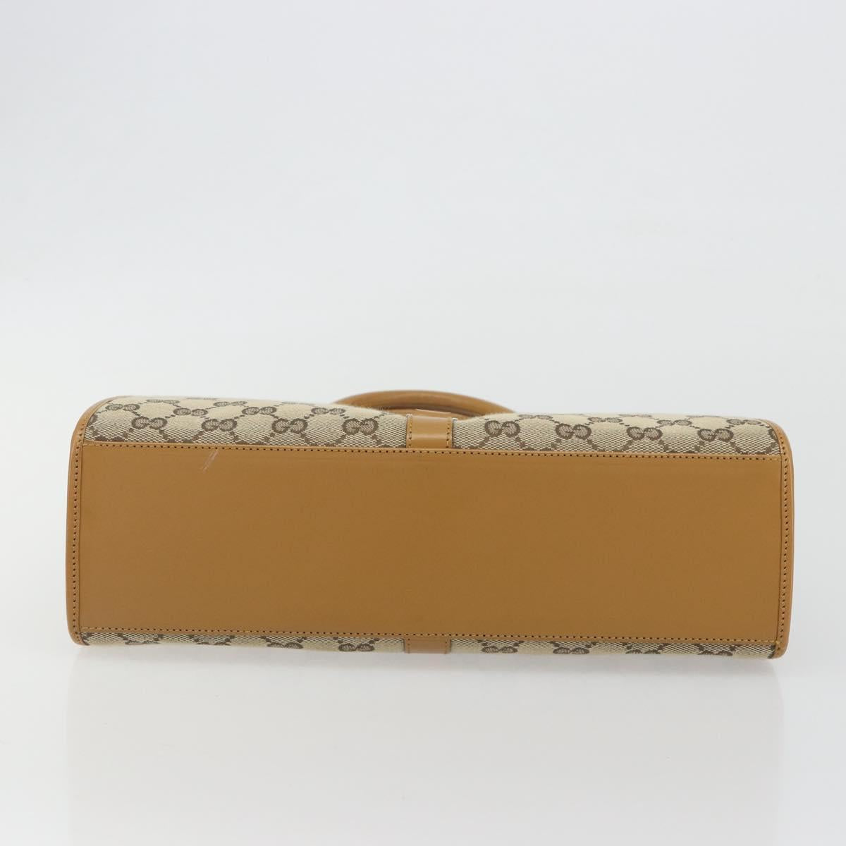 GUCCI GG Canvas Jackie Shoulder Bag Beige Gold 002 1067 1705 Auth 194125V