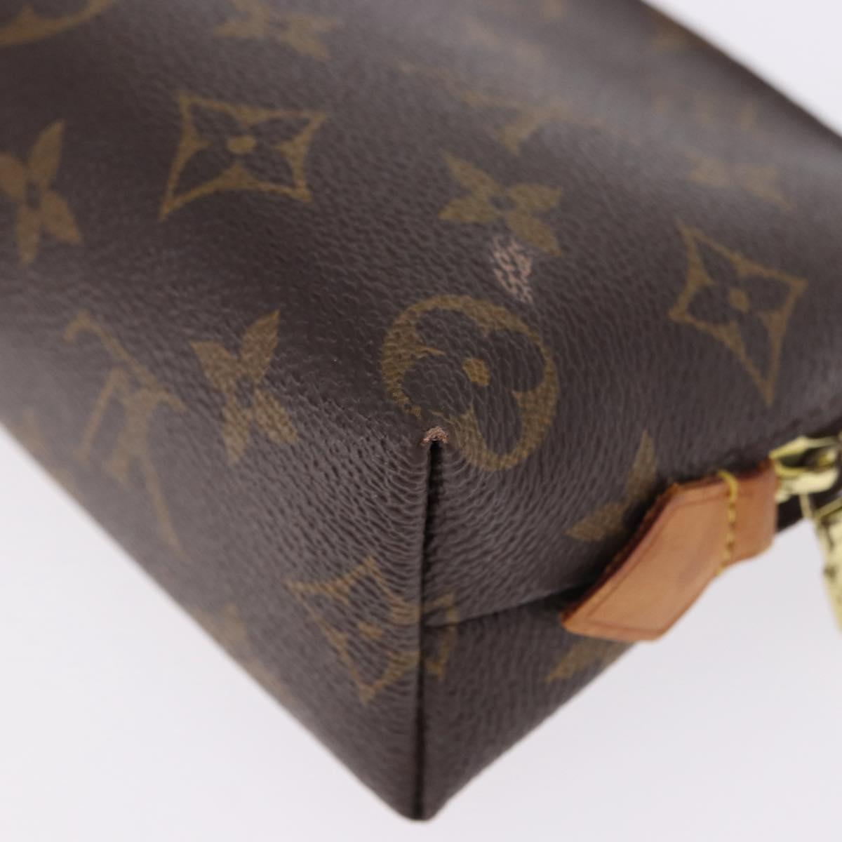 LOUIS VUITTON Monogram Pochette Cosmetic PM Cosmetic Pouch M47515 LV Auth 194126