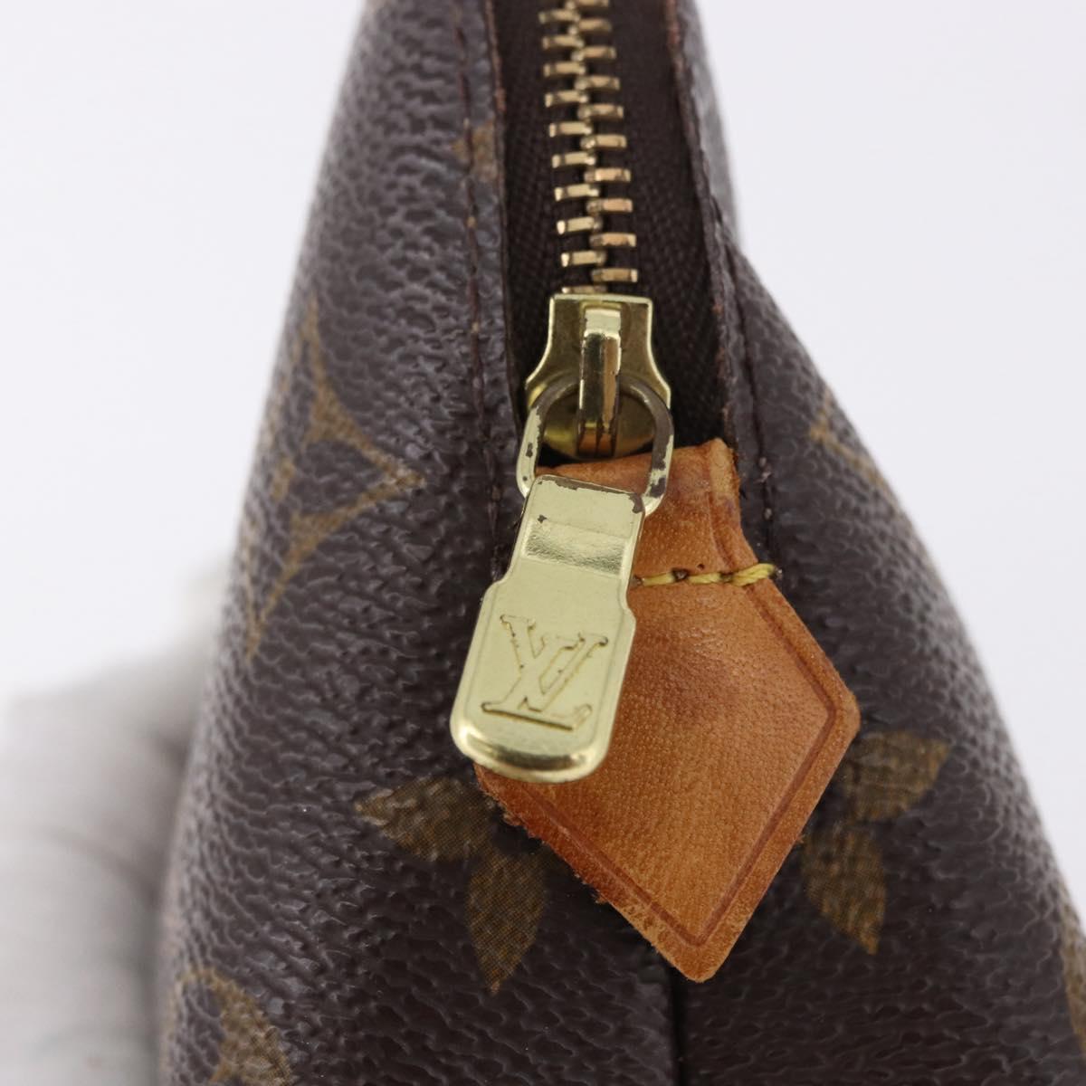 LOUIS VUITTON Monogram Pochette Cosmetic PM Cosmetic Pouch M47515 LV Auth 194126