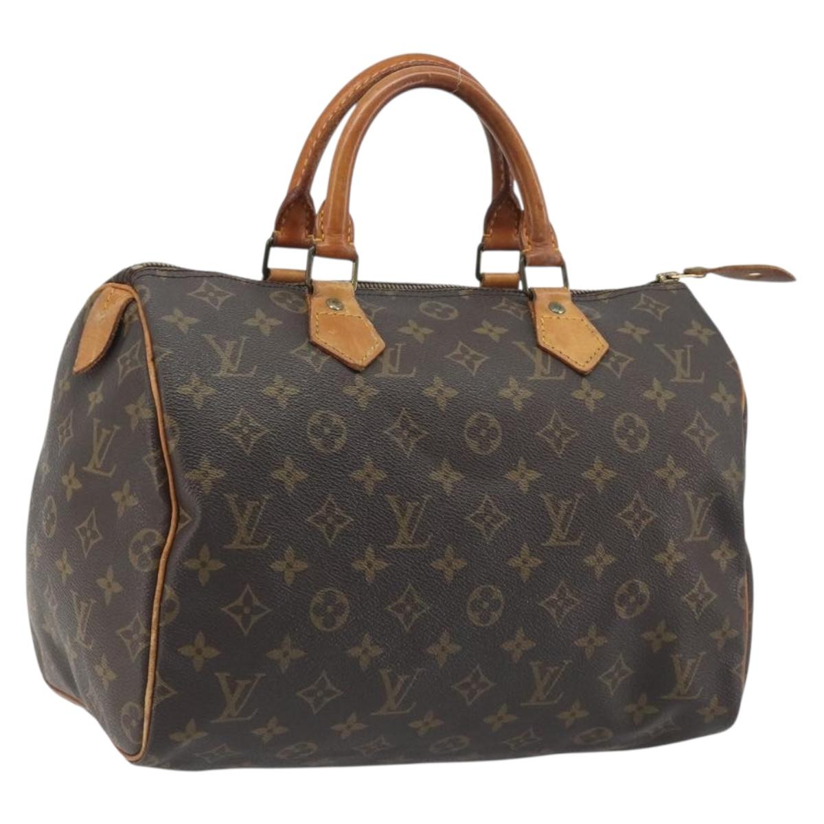 LOUIS VUITTON Monogram Speedy 30 Hand Bag M41526 LV Auth 194130A
