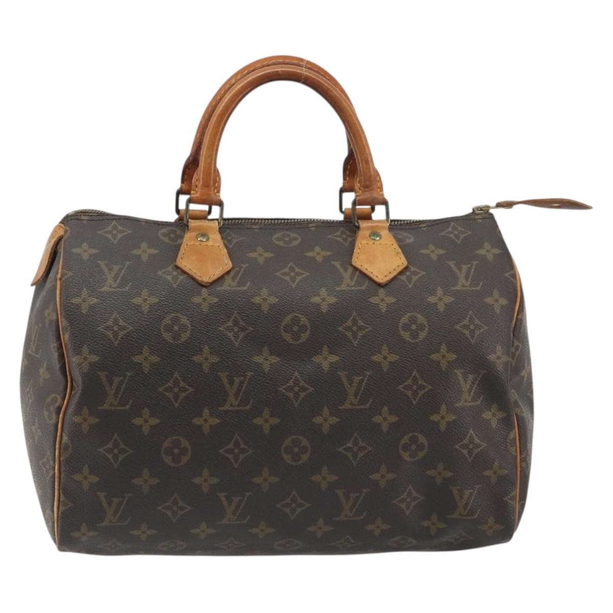 LOUIS VUITTON Monogram Speedy 30 Hand Bag M41526 LV Auth 194130A