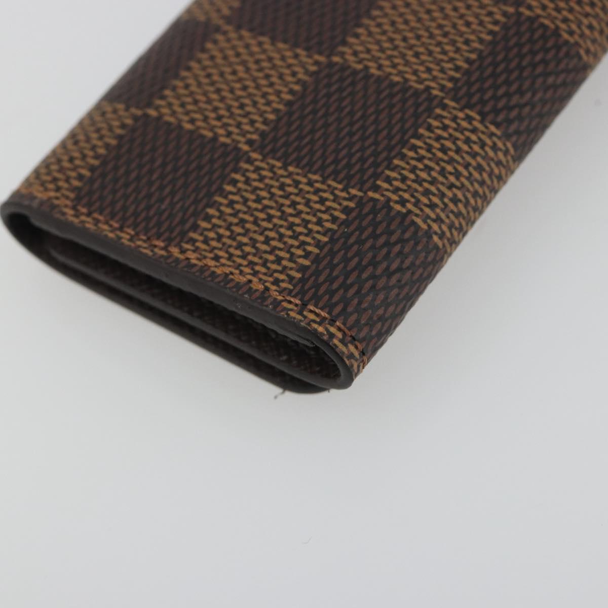 LOUIS VUITTON Damier Ebene Multicles 4 Key Case N62631 LV Auth 194134M