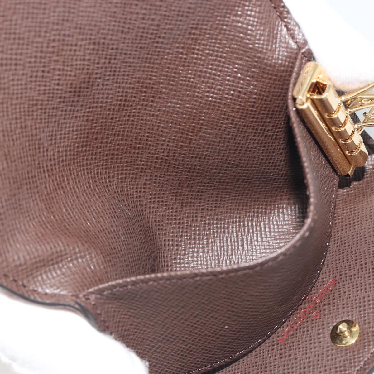 LOUIS VUITTON Damier Ebene Multicles 4 Key Case N62631 LV Auth 194134M