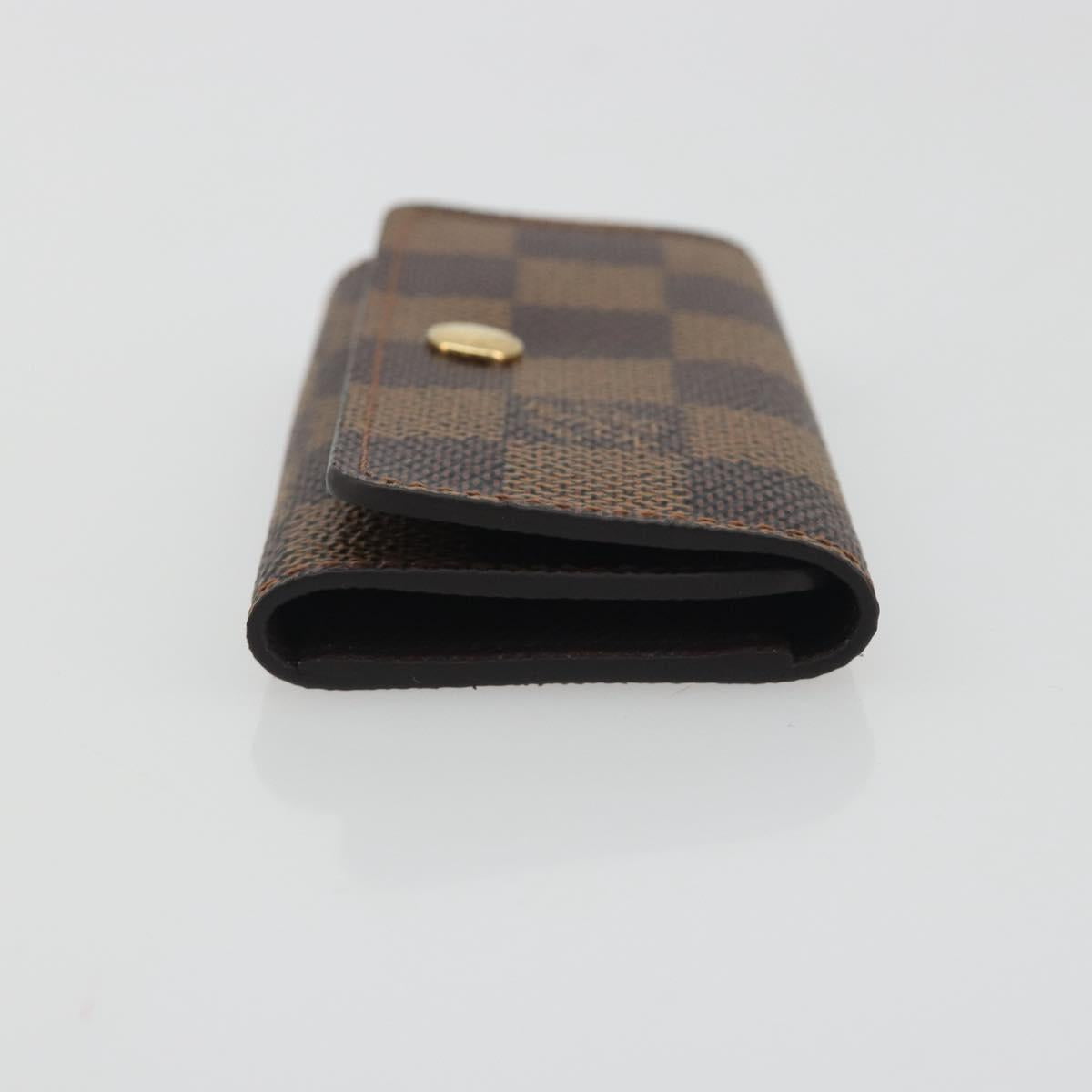LOUIS VUITTON Damier Ebene Multicles 4 Key Case N62631 LV Auth 194134M