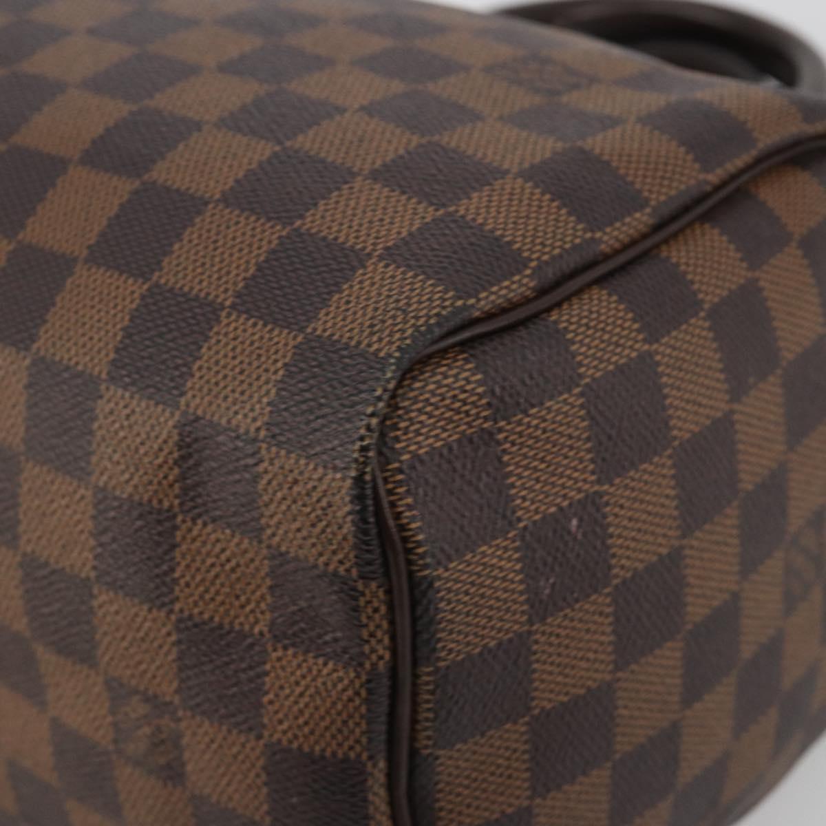 LOUIS VUITTON Damier Ebene Speedy 25 Hand Bag N41532 LV Auth 194137SAV