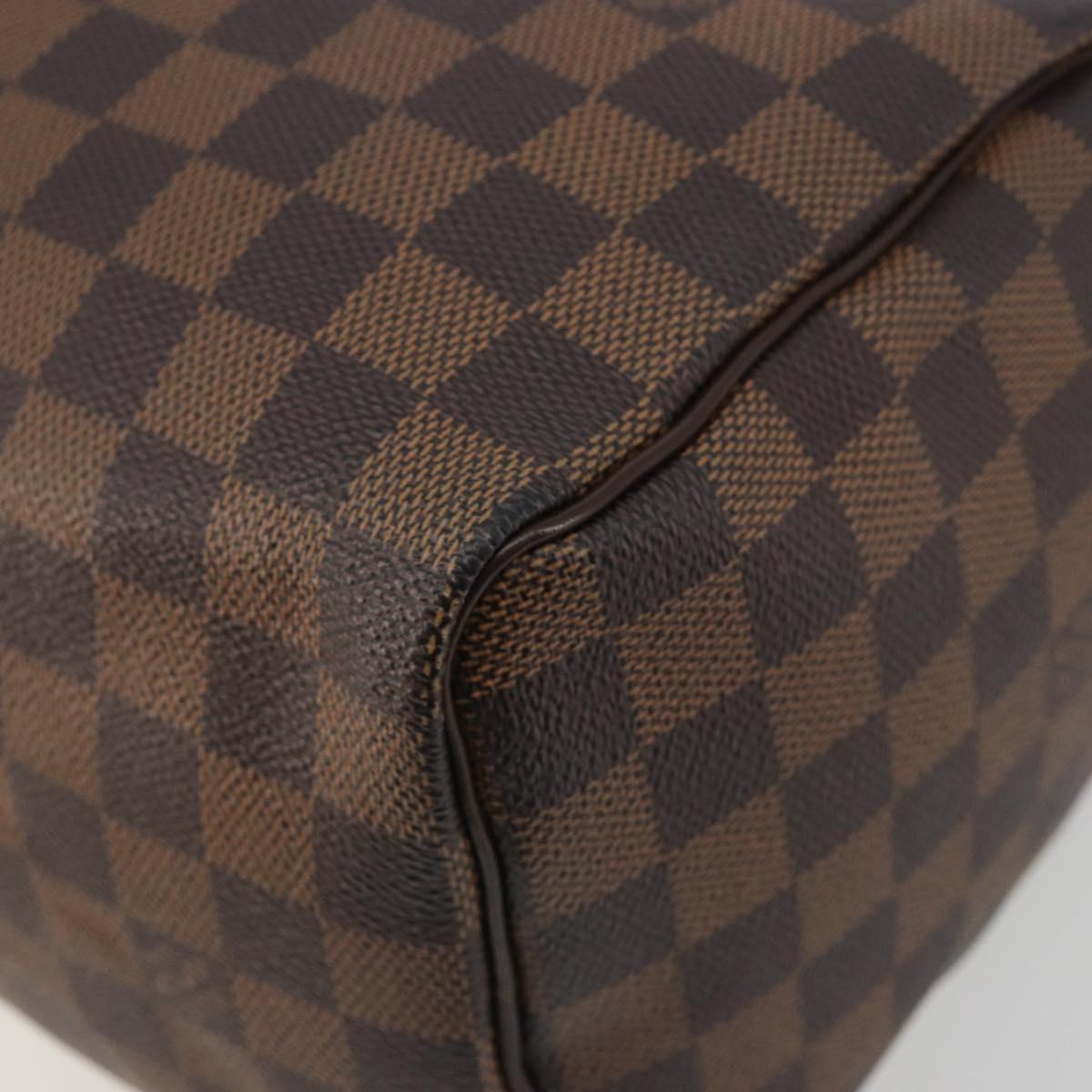 LOUIS VUITTON Damier Ebene Speedy 25 Hand Bag N41532 LV Auth 194137SAV