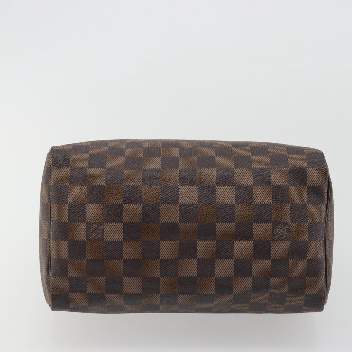 LOUIS VUITTON Damier Ebene Speedy 25 Hand Bag N41532 LV Auth 194137SAV