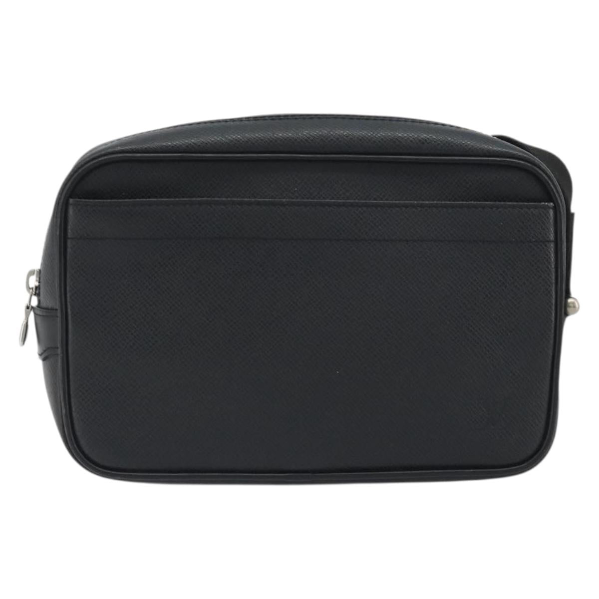 LOUIS VUITTON Taiga Karga Clutch Bag Ardoise M30812 LV Auth 194146A