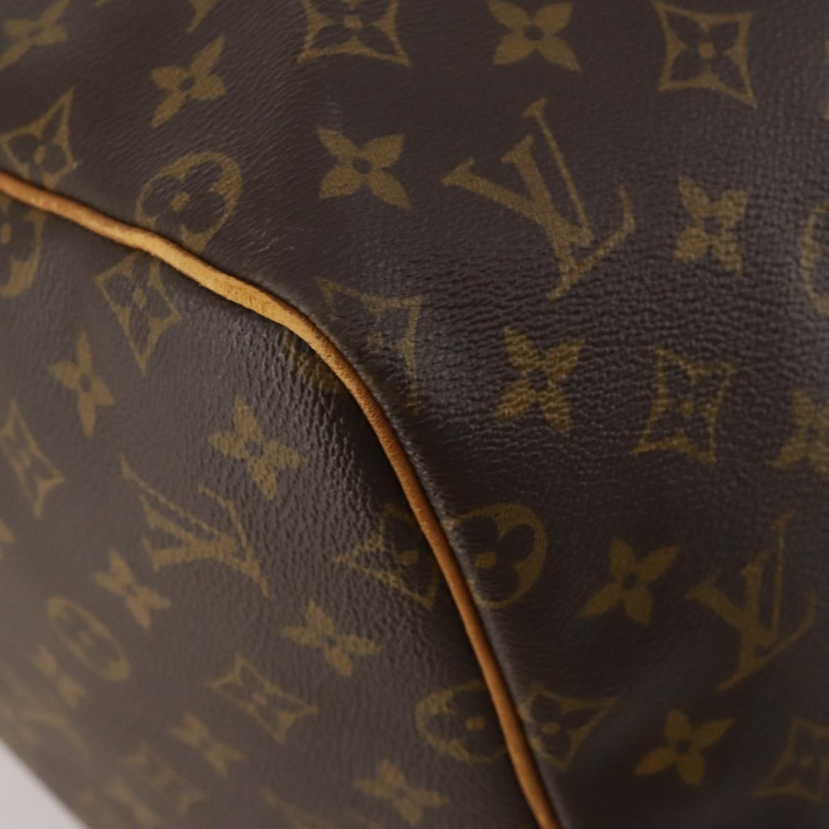LOUIS VUITTON Monogram Keepall 55 Boston Bag M41424 LV Auth 194151