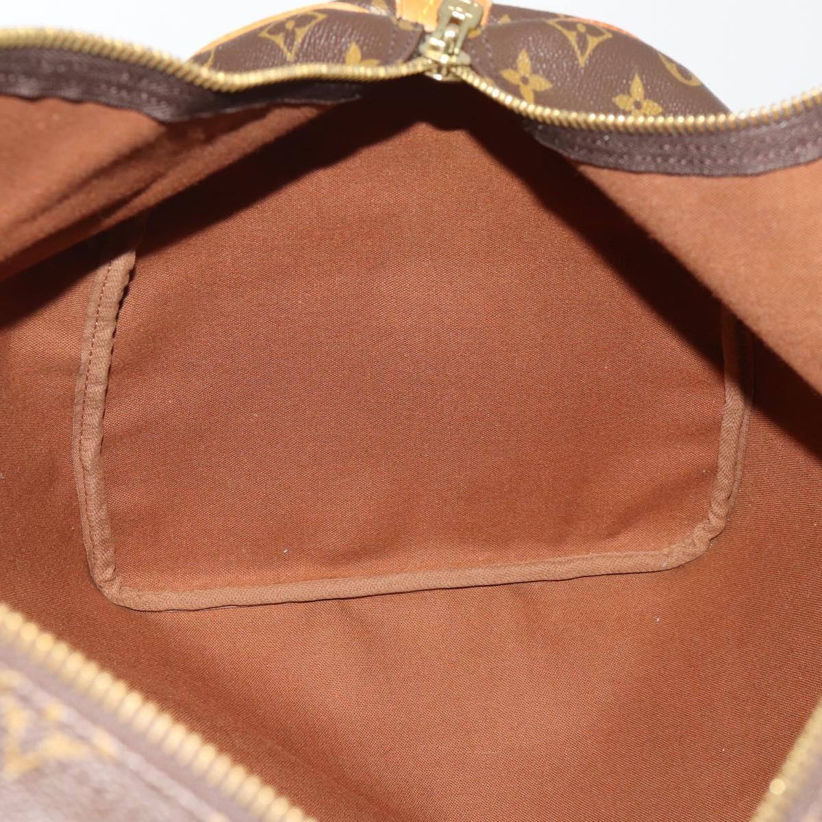 LOUIS VUITTON Monogram Keepall 55 Boston Bag M41424 LV Auth 194151