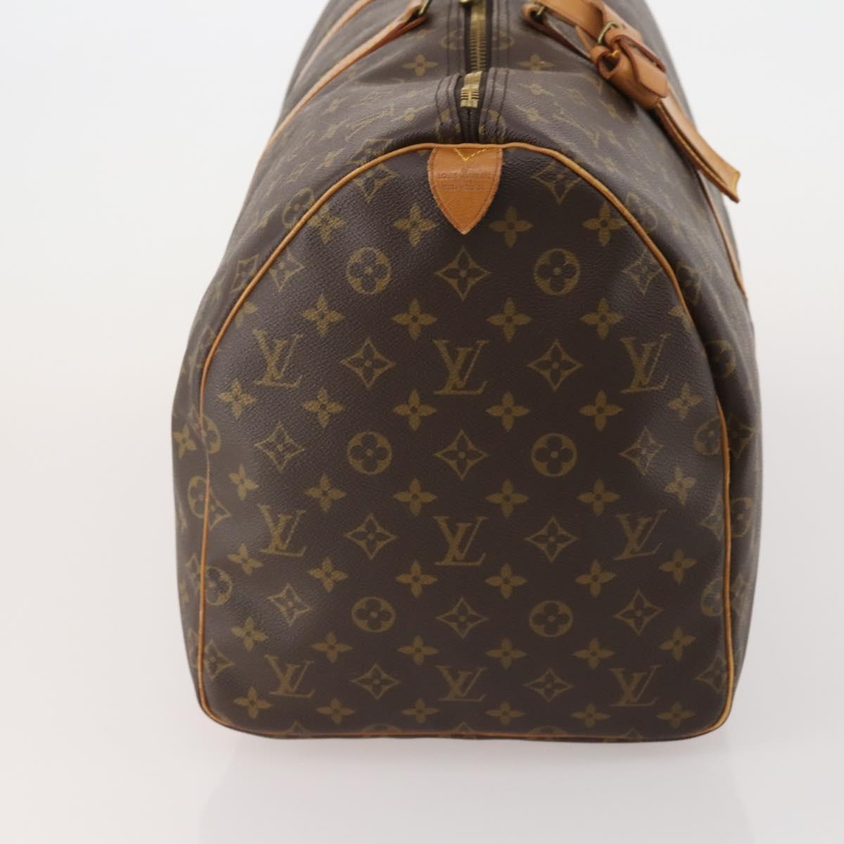 LOUIS VUITTON Monogram Keepall 55 Boston Bag M41424 LV Auth 194151