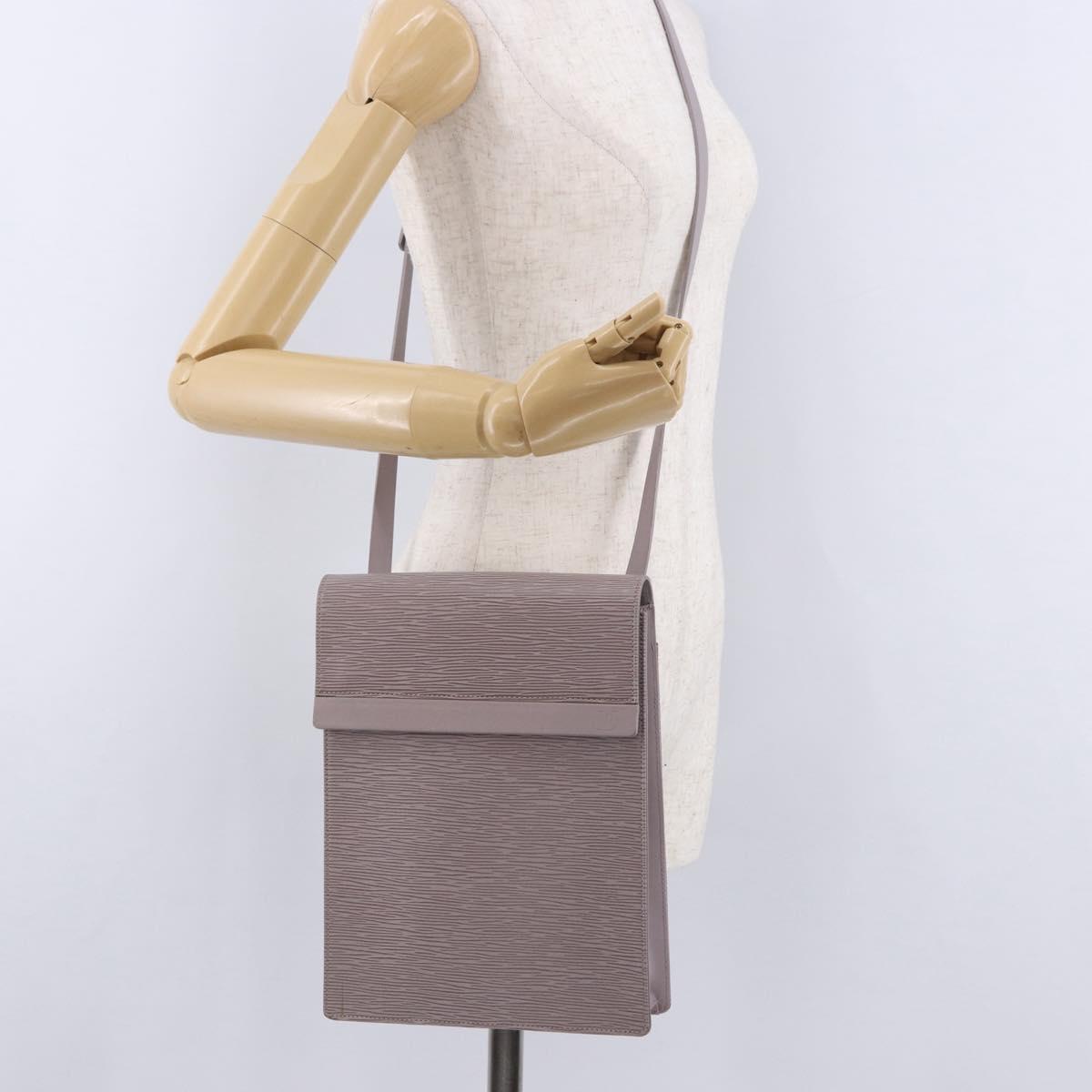 LOUIS VUITTON Epi Ramatuelle Shoulder Bag Lilac M5247B LV Auth 194159A
