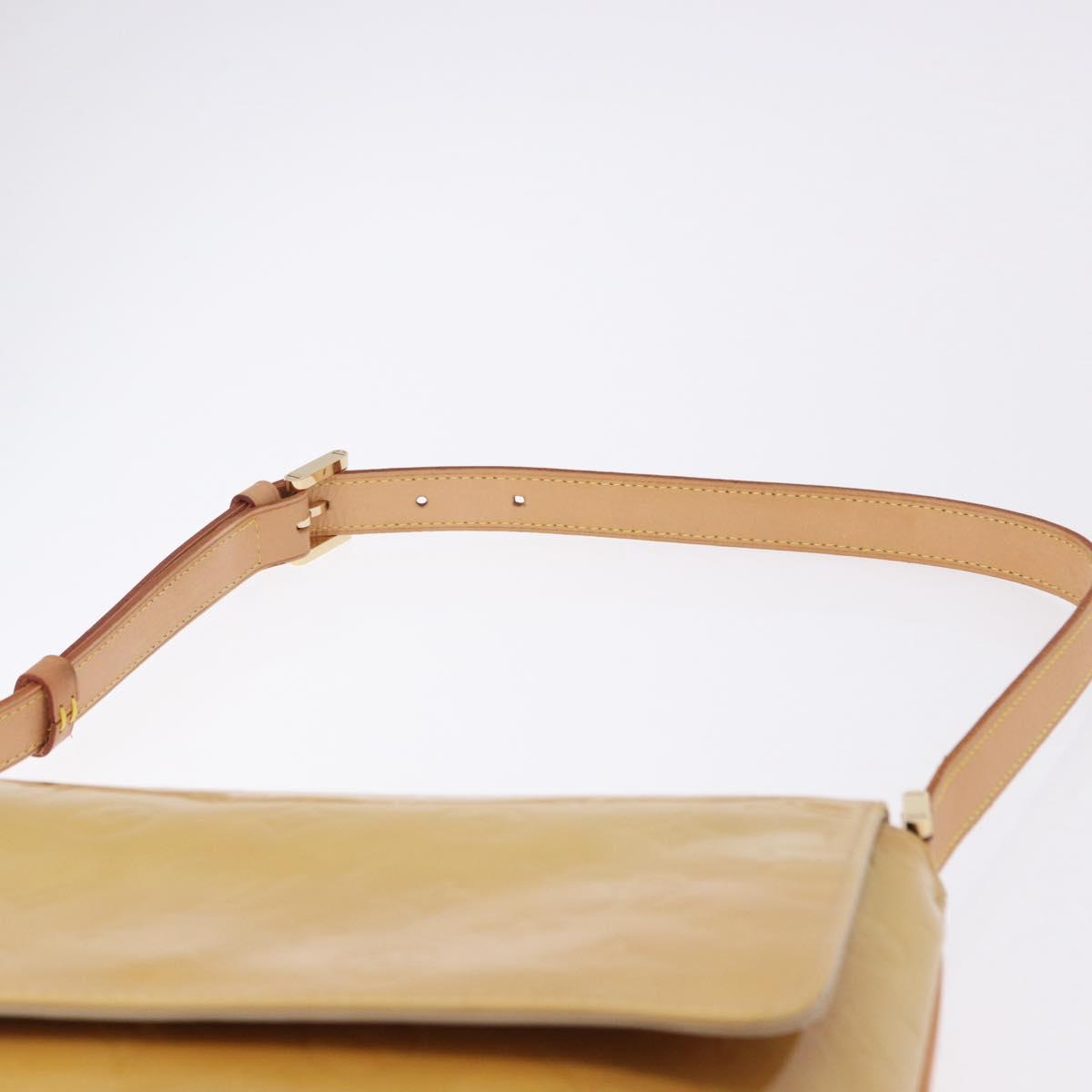 LOUIS VUITTON Monogram Vernis Thompson Street Bag Beige M91301 LV Auth 194189V