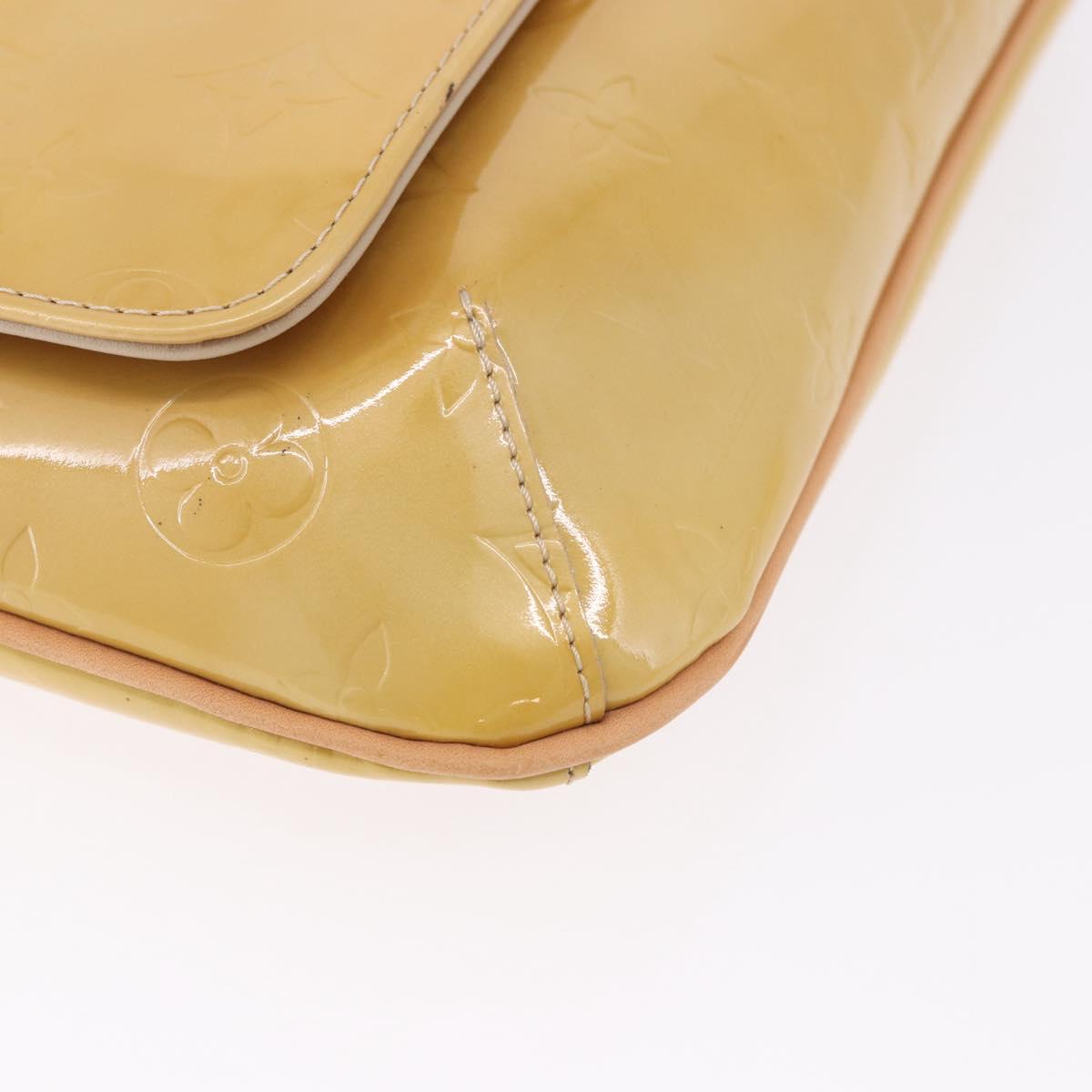 LOUIS VUITTON Monogram Vernis Thompson Street Bag Beige M91301 LV Auth 194189V