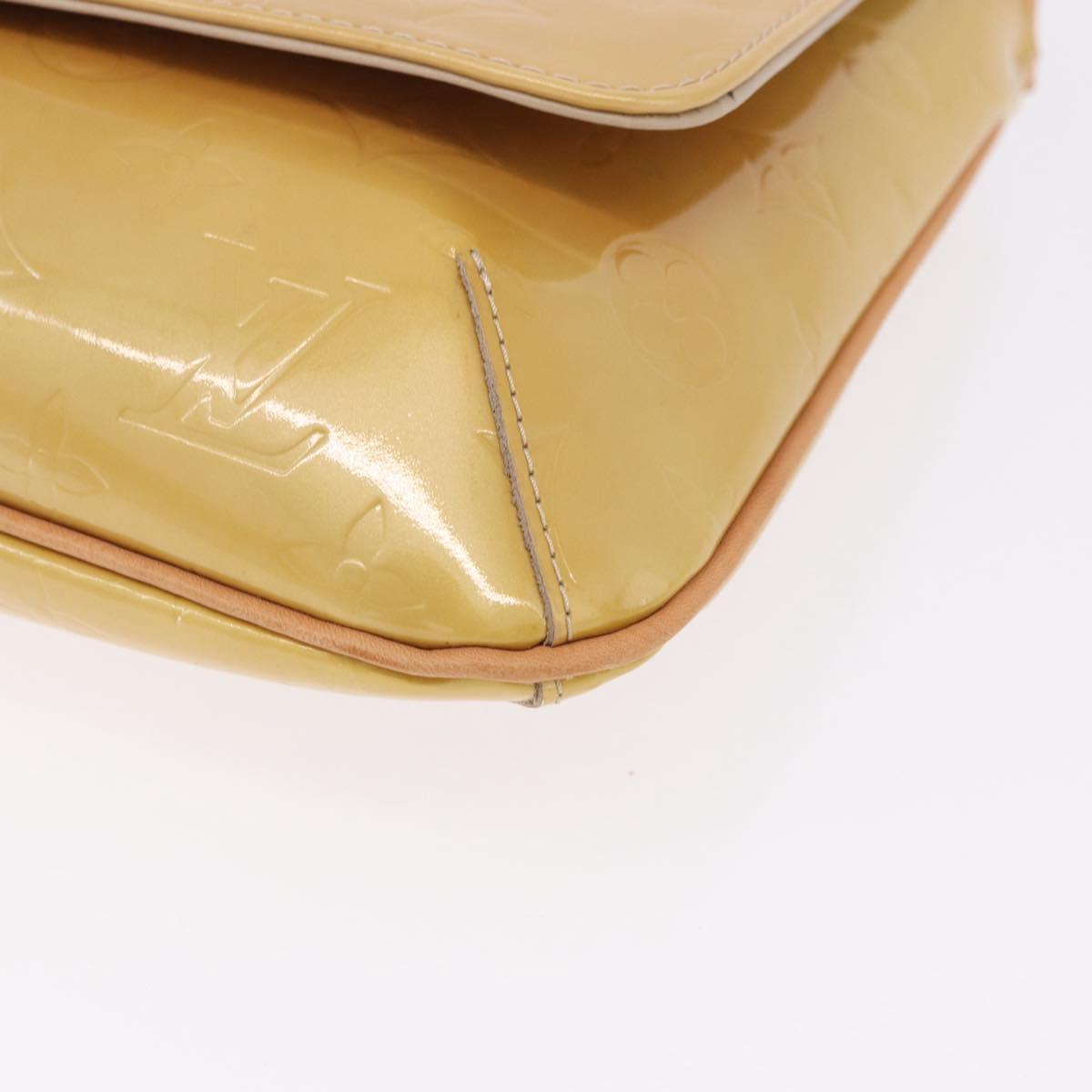 LOUIS VUITTON Monogram Vernis Thompson Street Bag Beige M91301 LV Auth 194189V