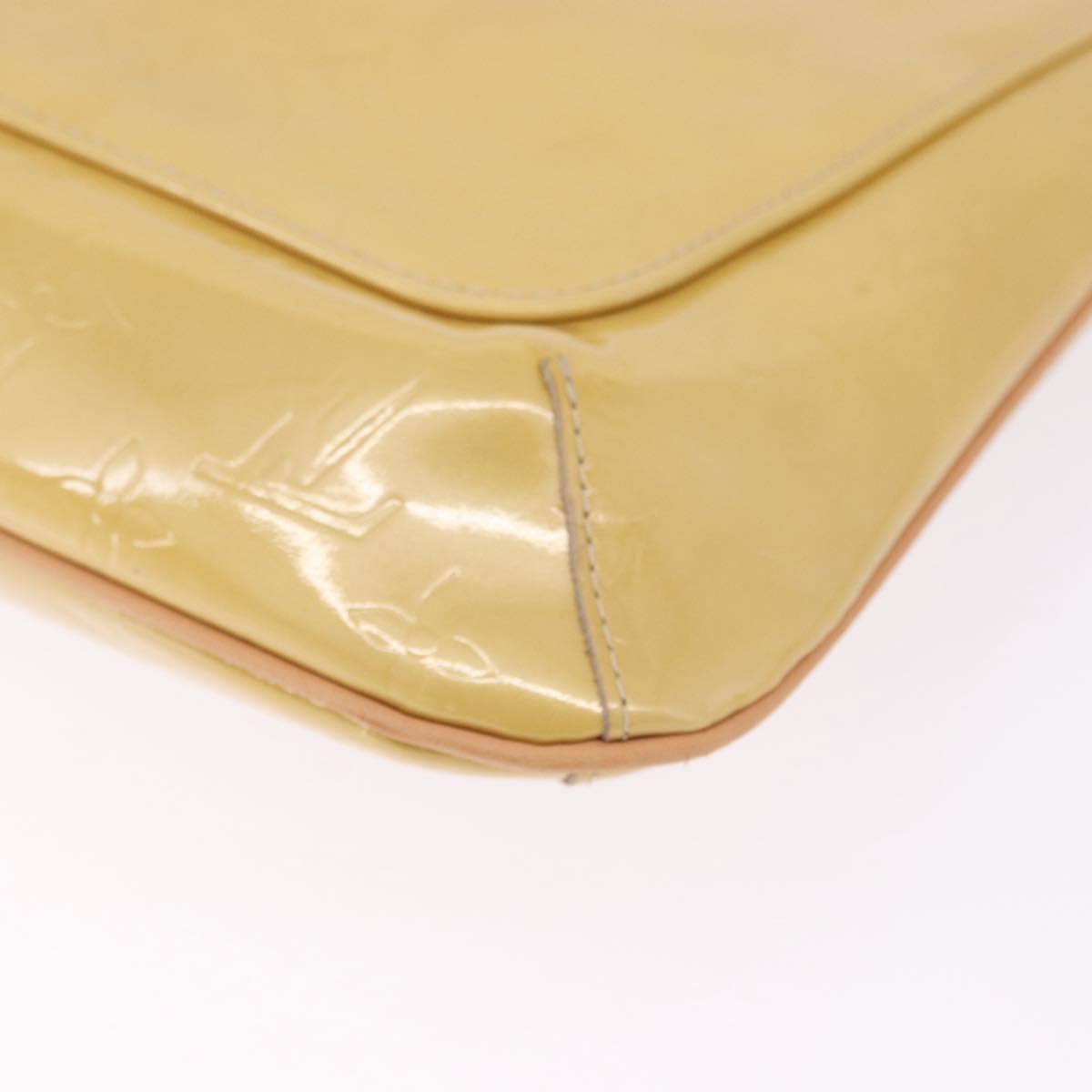LOUIS VUITTON Monogram Vernis Thompson Street Bag Beige M91301 LV Auth 194189V