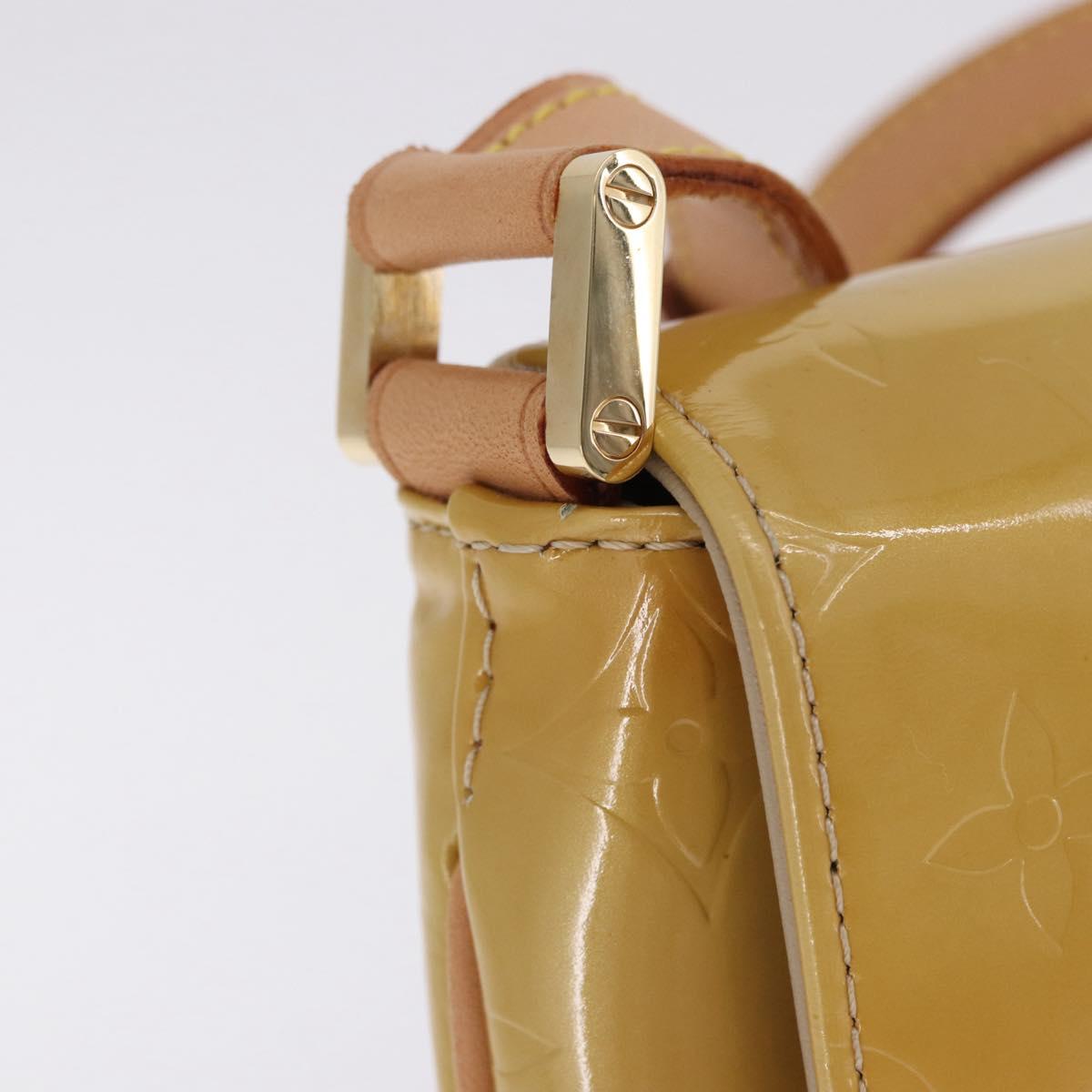 LOUIS VUITTON Monogram Vernis Thompson Street Bag Beige M91301 LV Auth 194189V