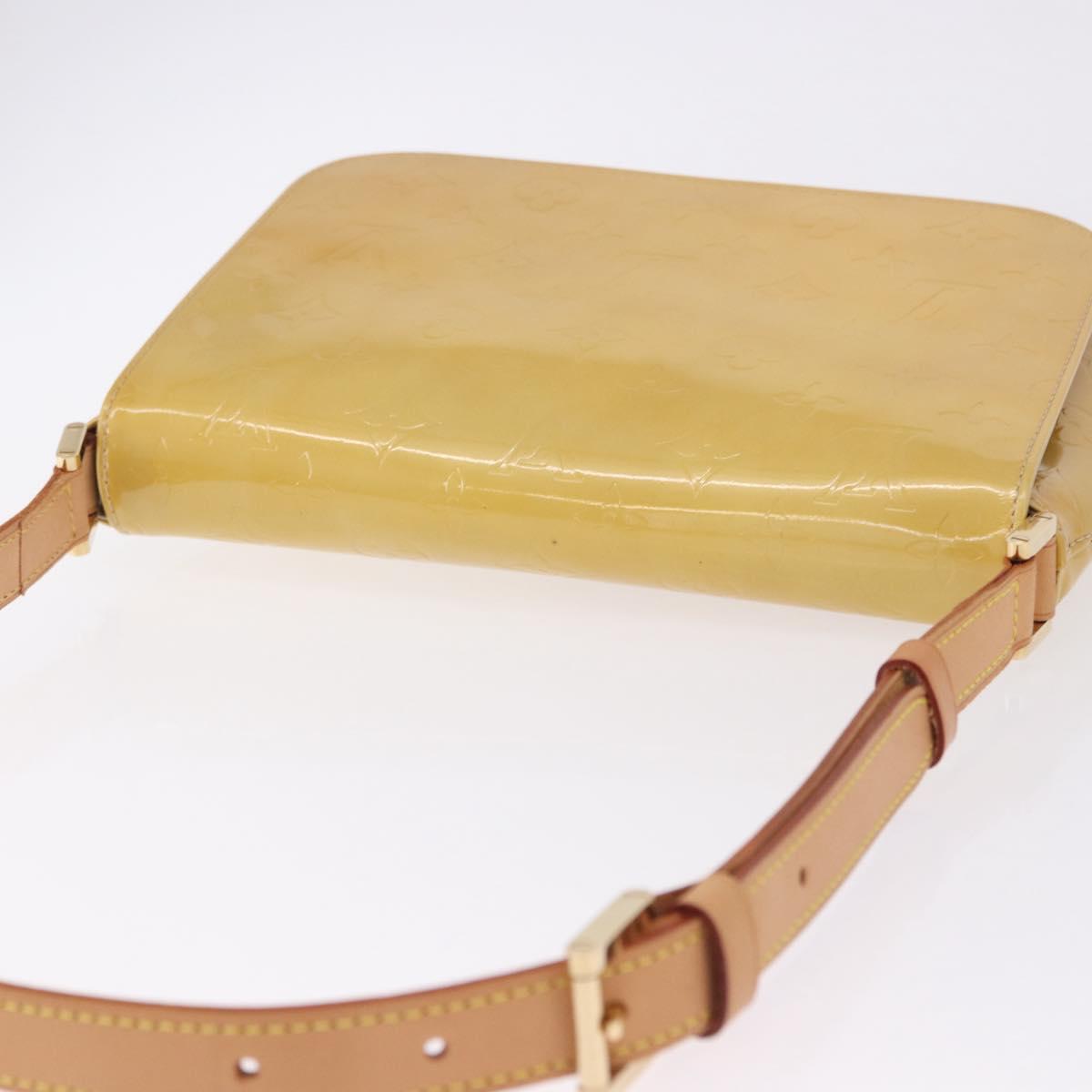LOUIS VUITTON Monogram Vernis Thompson Street Bag Beige M91301 LV Auth 194189V