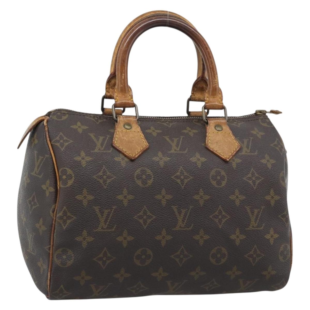 LOUIS VUITTON Monogram Speedy 25 Hand Bag M41528 LV Auth 194193