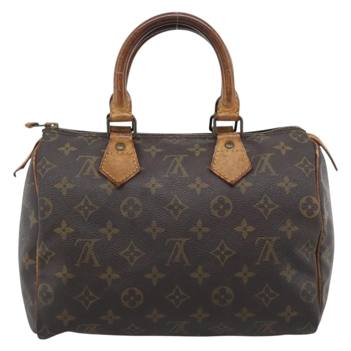 LOUIS VUITTON Monogram Speedy 25 Hand Bag M41528 LV Auth 194193