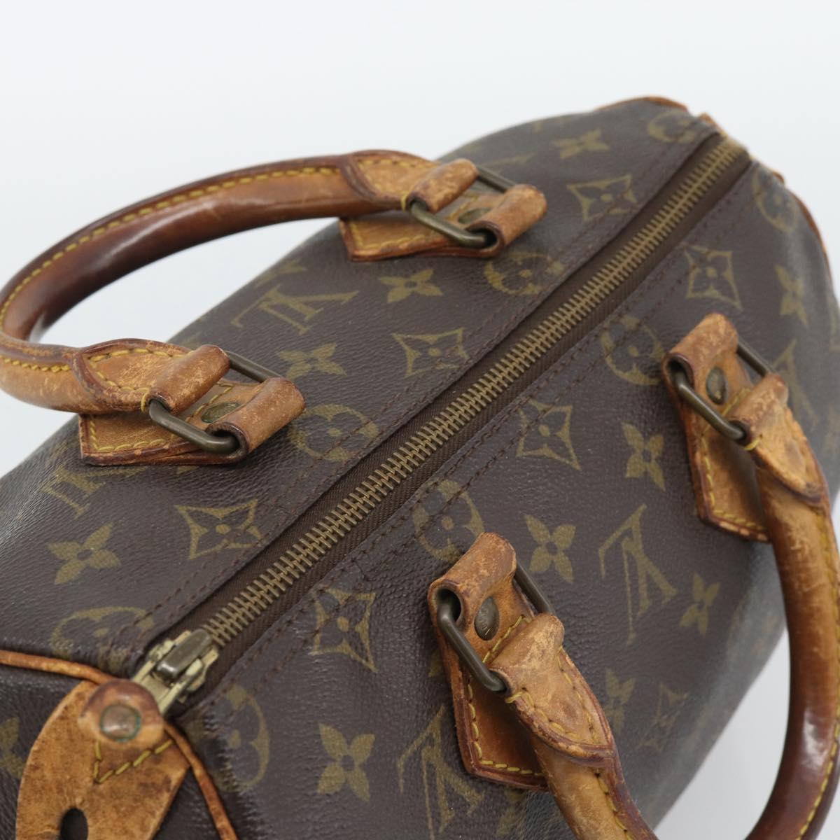 LOUIS VUITTON Monogram Speedy 25 Hand Bag M41528 LV Auth 194193