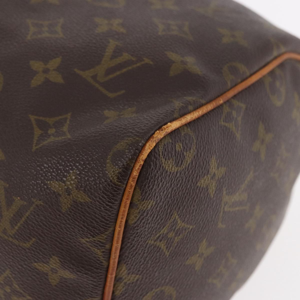 LOUIS VUITTON Monogram Speedy 30 Hand Bag M41526 LV Auth 194202