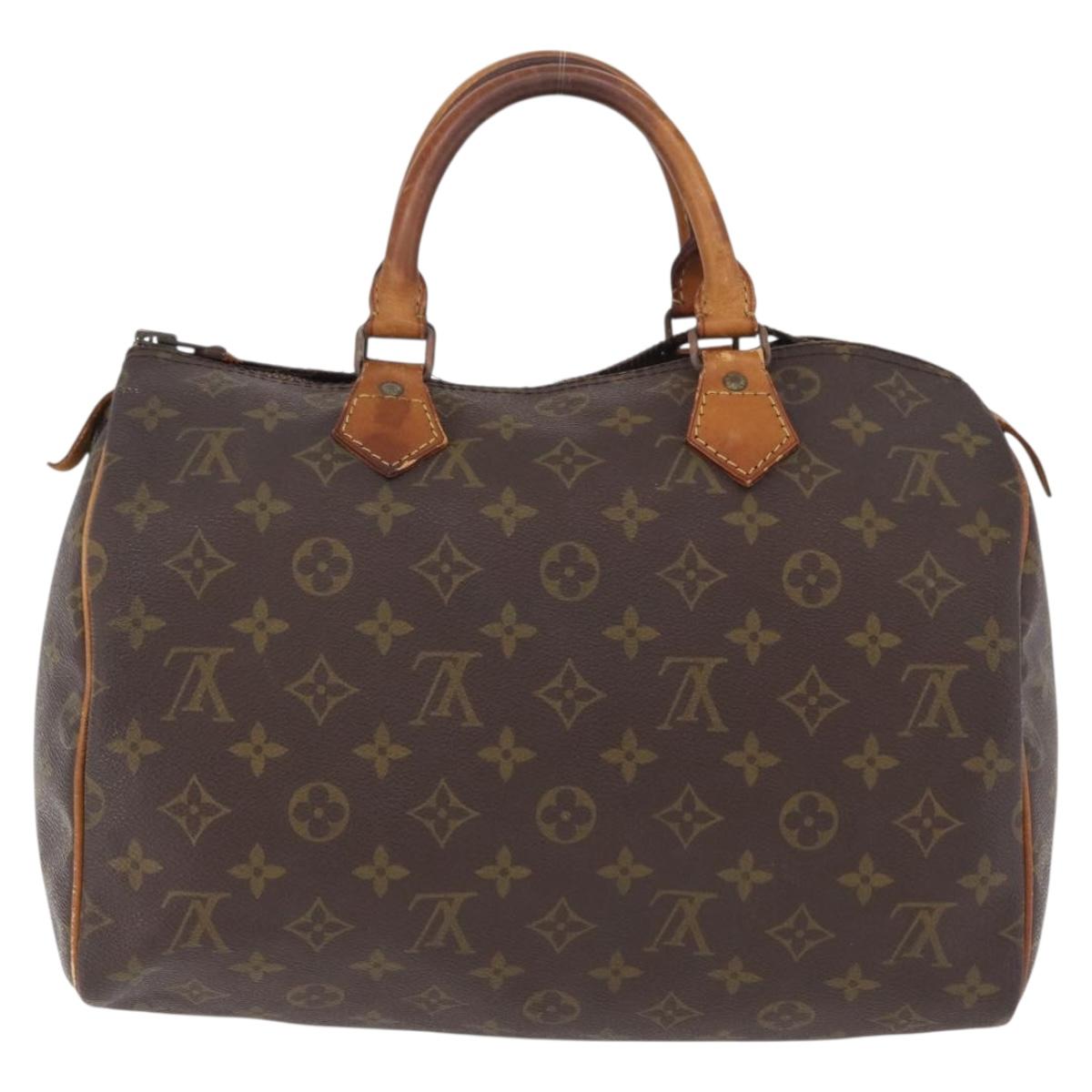 LOUIS VUITTON Monogram Speedy 30 Hand Bag M41526 LV Auth 194202