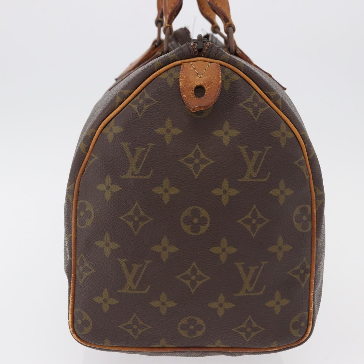 LOUIS VUITTON Monogram Speedy 30 Hand Bag M41526 LV Auth 194202