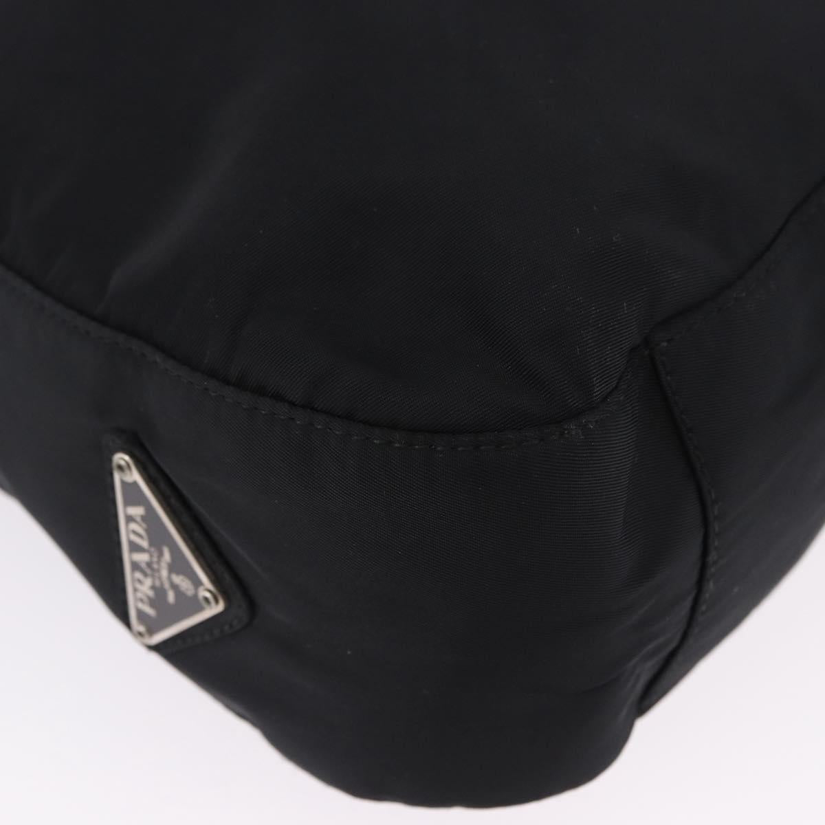 PRADA Hand Bag Nylon Black Auth 194204A