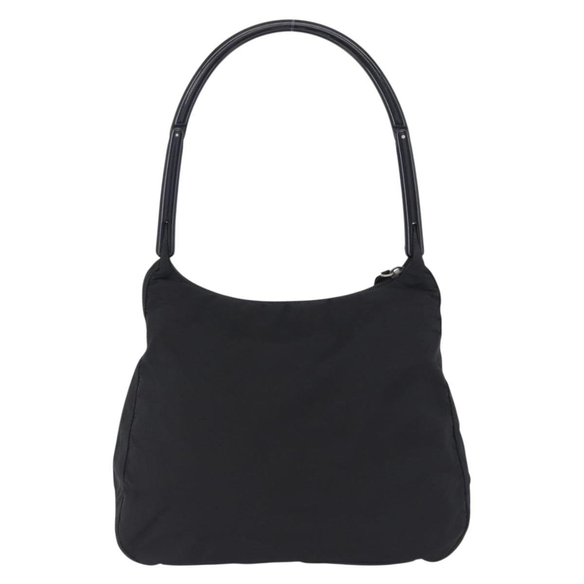 PRADA Hand Bag Nylon Black Auth 194204A