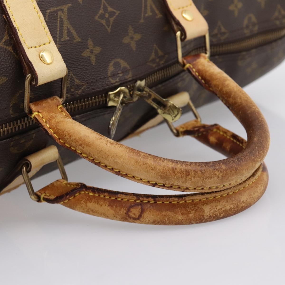 LOUIS VUITTON Monogram Keepall Bandouliere 50 Boston Bag M41416 LV Auth 194207