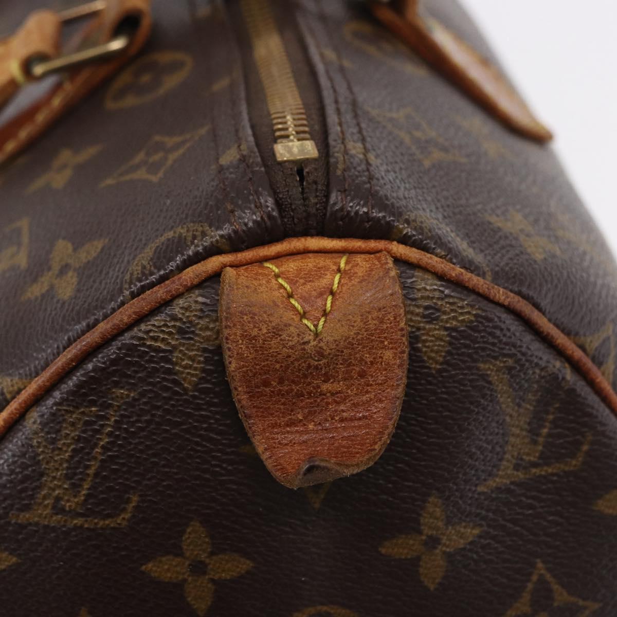 LOUIS VUITTON Monogram Speedy 30 Hand Bag M41526 LV Auth 194217