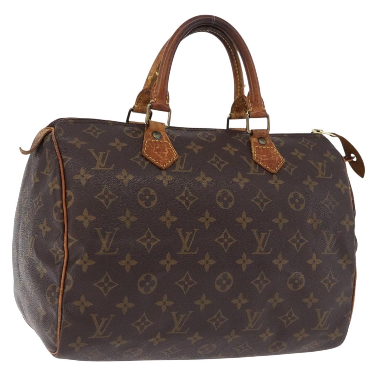 LOUIS VUITTON Monogram Speedy 30 Hand Bag M41526 LV Auth 194217