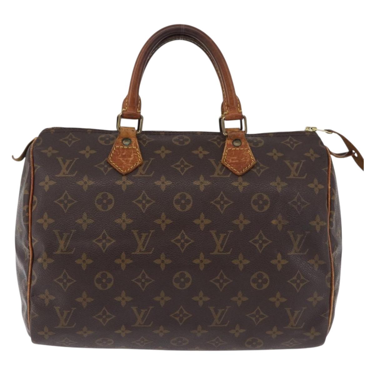 LOUIS VUITTON Monogram Speedy 30 Hand Bag M41526 LV Auth 194217