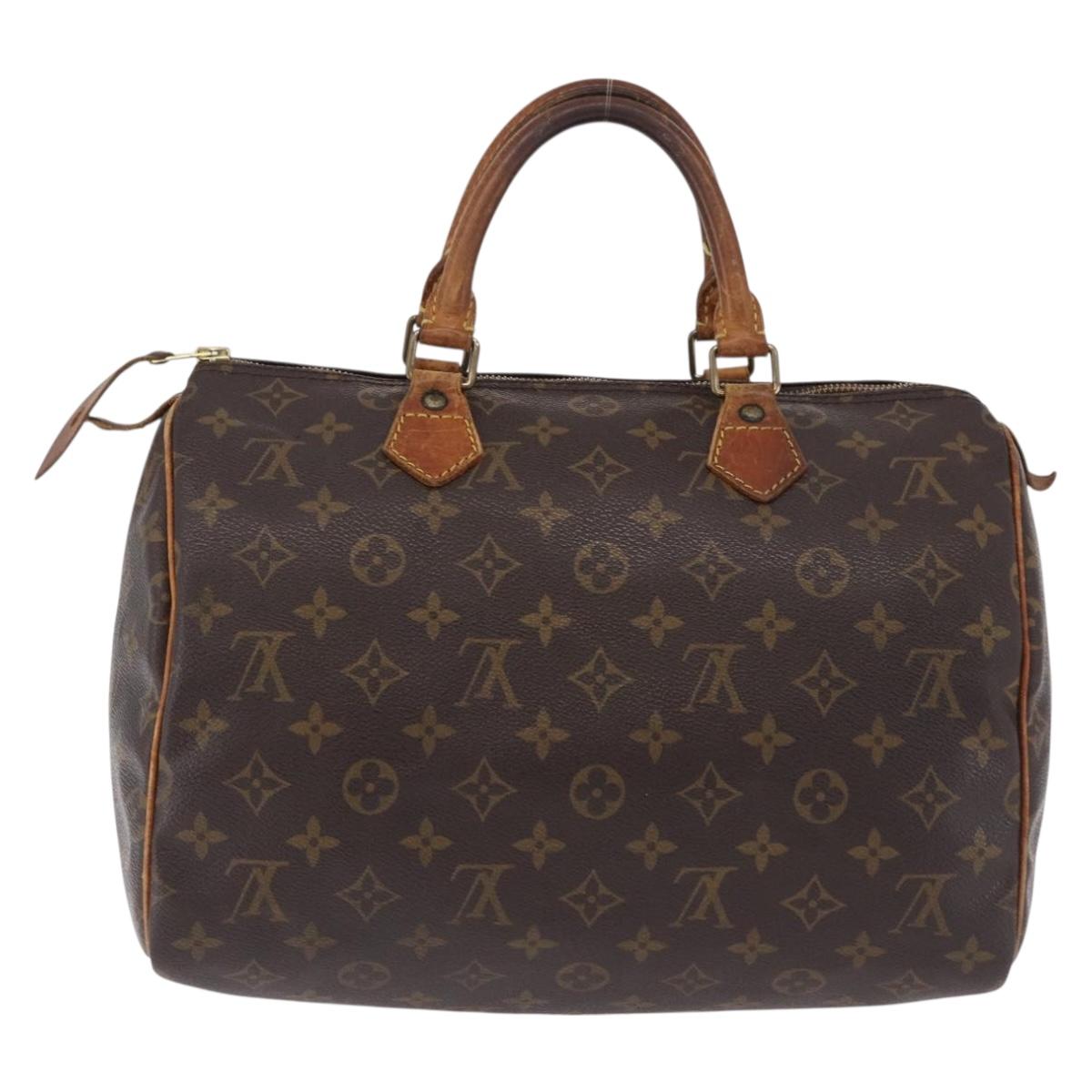 LOUIS VUITTON Monogram Speedy 30 Hand Bag M41526 LV Auth 194217