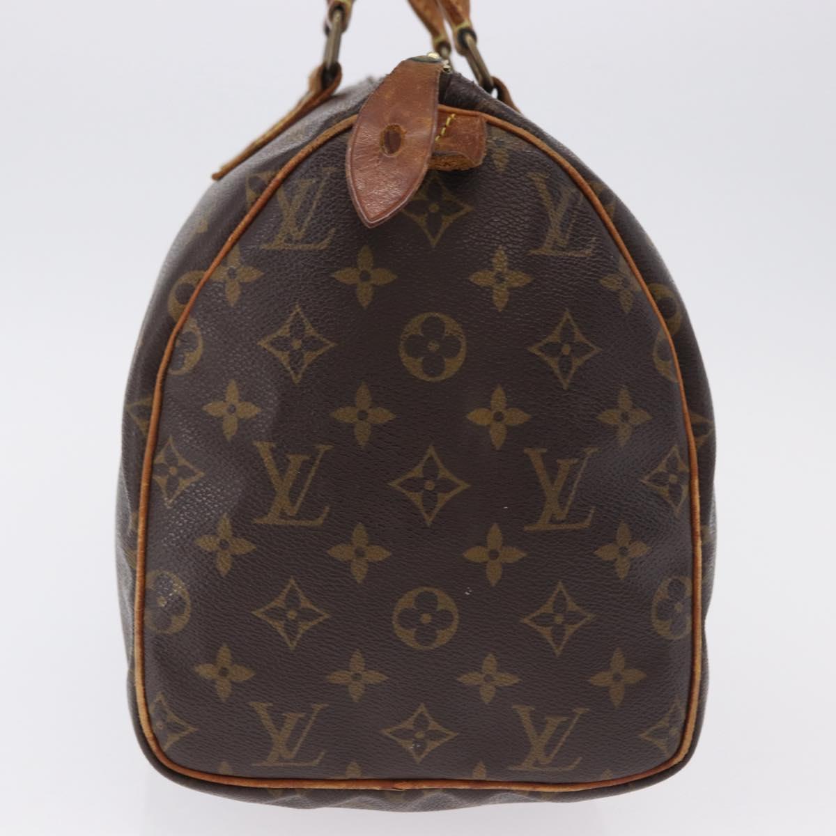 LOUIS VUITTON Monogram Speedy 30 Hand Bag M41526 LV Auth 194217