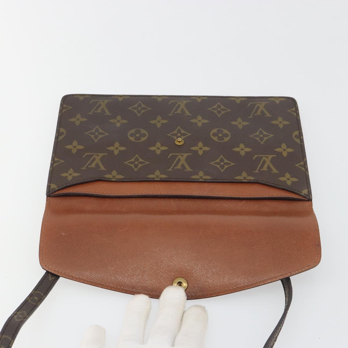 LOUIS VUITTON Monogram Double Rabat Shoulder Bag M51815 LV Auth 194220