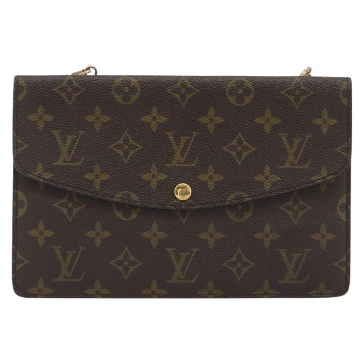 LOUIS VUITTON Monogram Double Rabat Shoulder Bag M51815 LV Auth 194220