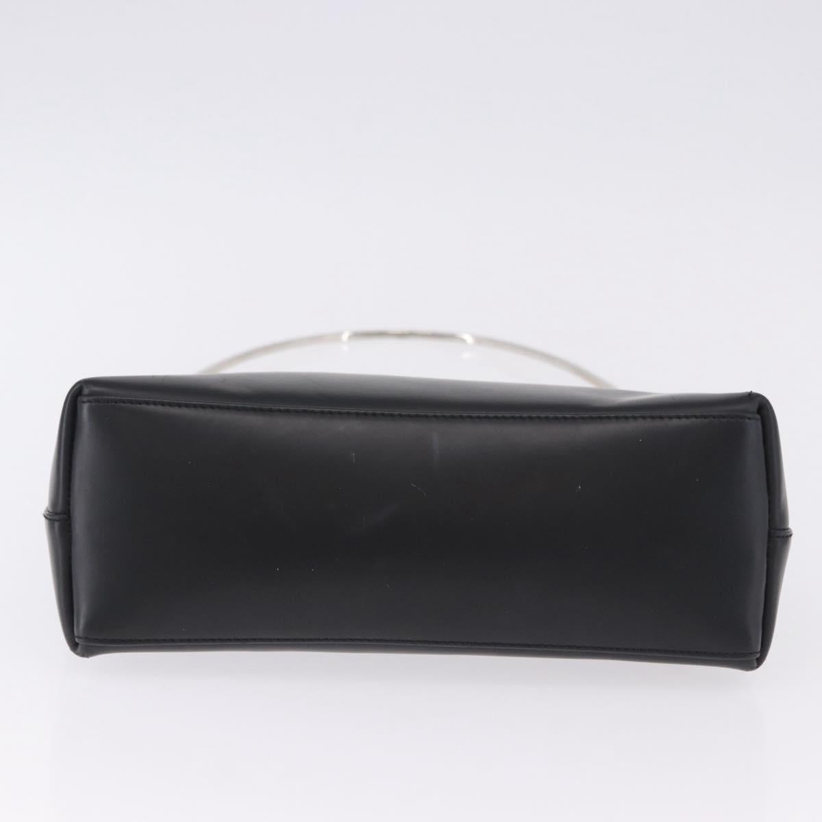 GUCCI Shoulder Bag Leather Black Silver 001 1978 3444 Auth 194226